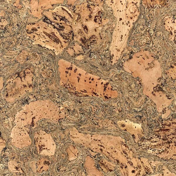 Swirled corkstone cork wall tiles